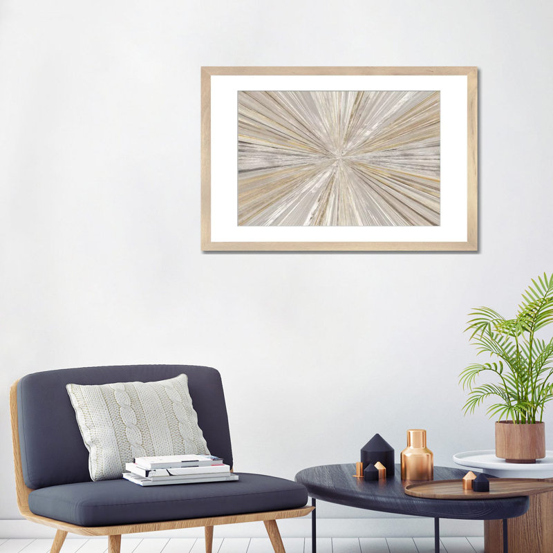 « scintillation light i » par tom reeves-print, H 16 po x l 24 po, Papier dans un cadre photo, Bois beige