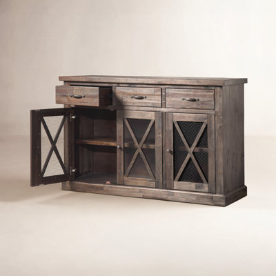Buffet bas en bois massif Bianca