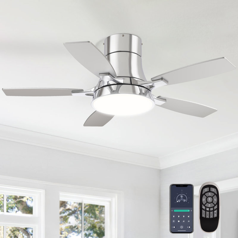 Ventilateur de plafond standard 42 po Smart Chrome