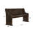 Heneretta Solid and Manufactured Wood High Back Bench-126537672