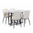 5-Piece Extendable Kitchen Dining Table Set-115300399-115300402