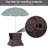 Outdoor Side Table With Umbrella Hole, Rattan Wicker End Table