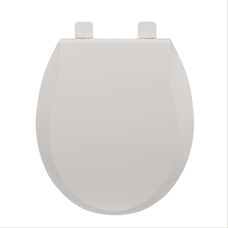 Round Commercial Toilet Seat with Built-In Toddler Potty Training, Soft Slow-Close Magnetic Lid, Non-Slip, Easy Clean, Biscuit – Fits Adults & Children – For Family & Public Restrooms
