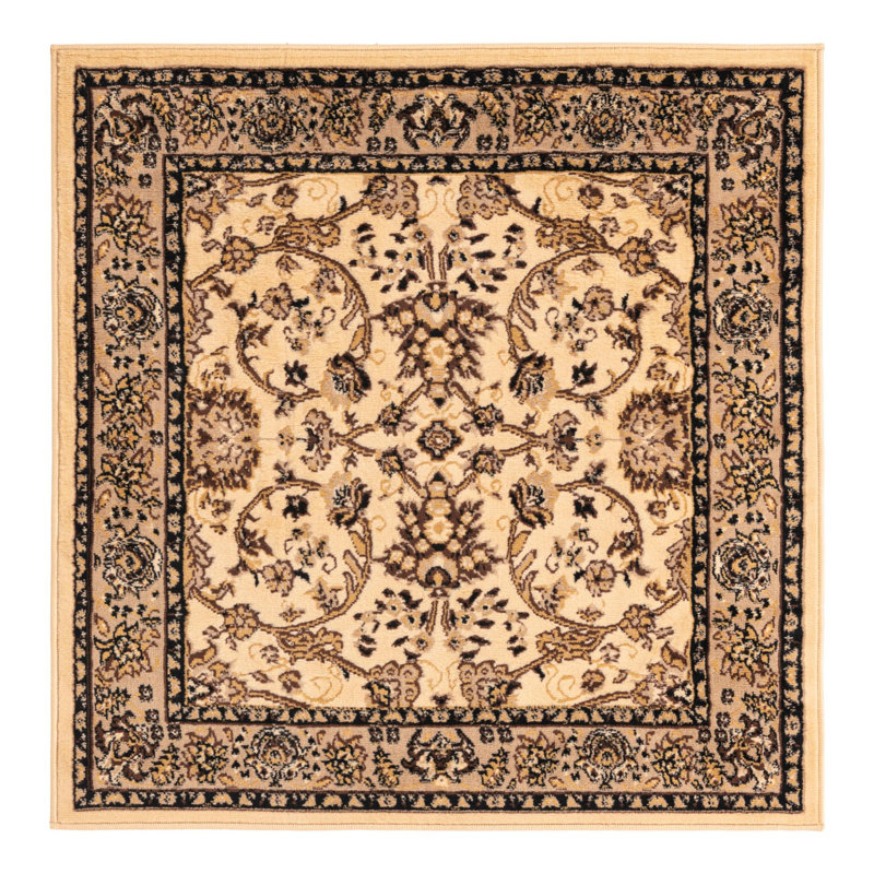Tapis ivoire Hanan, Ivory, Carré 6 pi 1 po
