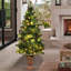 Arbre de Noël vert pin cachemire avec lumières DEL-77494025