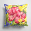 Coussin décoratif intérieur/extérieur hibiscus