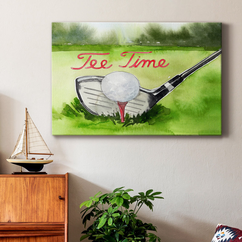 " Tee Off Time III ", 18" H x 12" W x 1" D