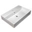 Nantucket Sinks Newport 28'' White Fireclay Rectangular Wall Mount Bathroom Sink with Overflow