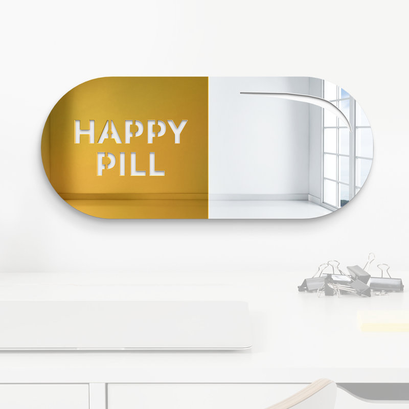 Décoration murale en acrylique Happy Pill