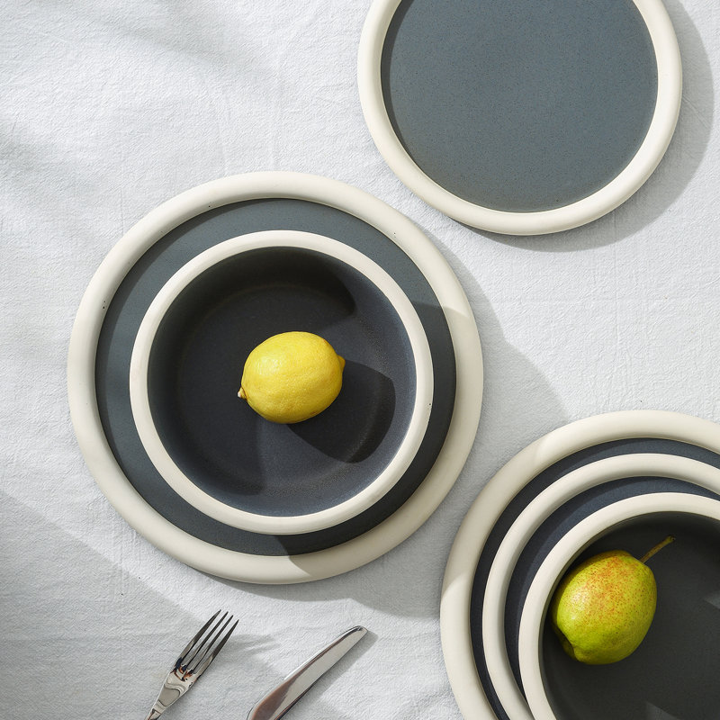 Service de table 24 pièces Stone Lain Capri, Gris