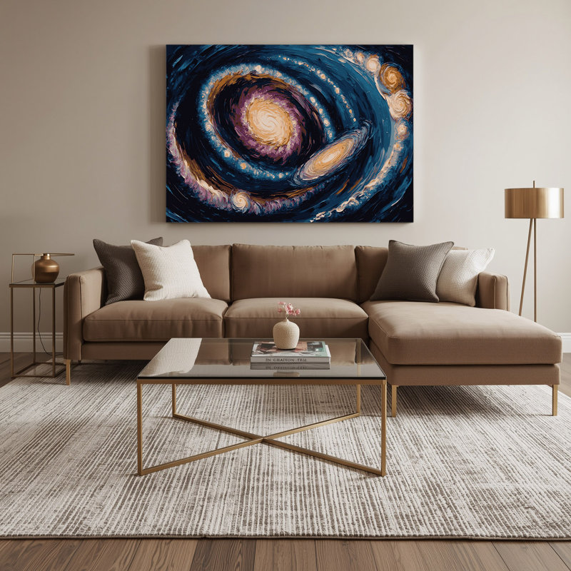 Art sur toile gris, H 11 po x l 14 po