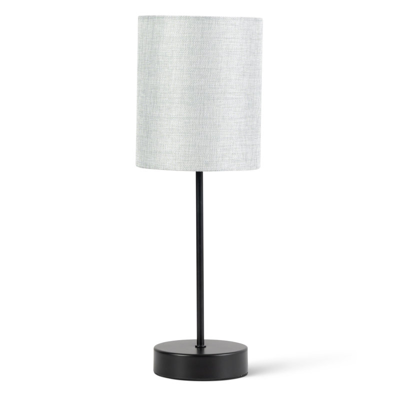 Metal Table Lamp, Light Grey