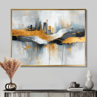 «Bold Minimalisme Cityscape Horizion I», art mural paysage urbain