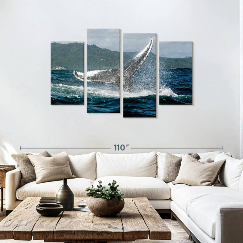 Brampt Samana Humpback Whale, 48" H x 75" W