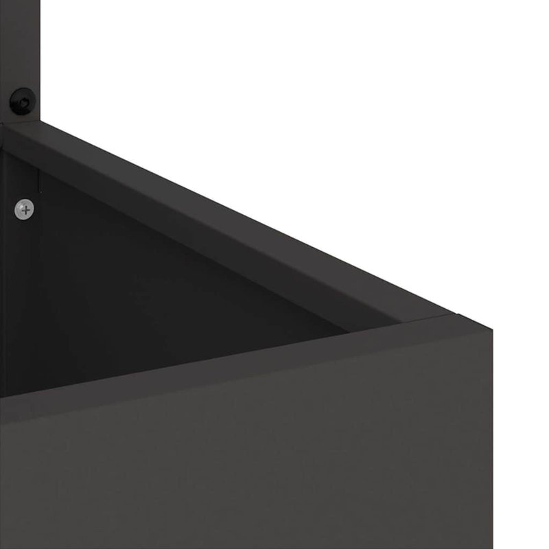 Planter Box, 140cm H x 32cm W x 32cm D, Black