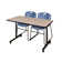 Kobe Mobile T-Base Training Table, 2 Zeng Stack Chairs