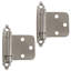 Armoire à charnière à fermeture automatique en nickel satiné (ensemble de 2)-58038249