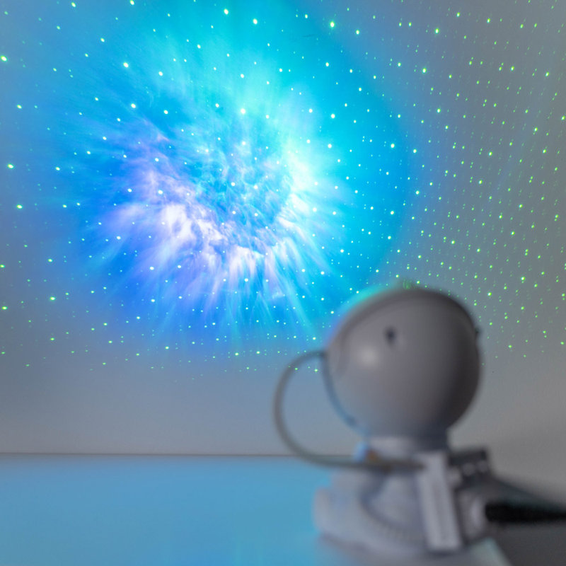 Plymouth Nebula Astronaut Spaceman Projector Remote Control Desk Table Night Light