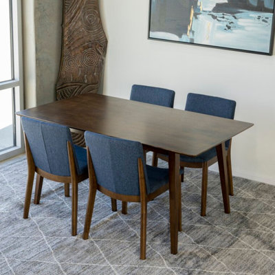 Jolyn 4 - Person Solid Wood Solid Wood Top Four Leg Dining Set