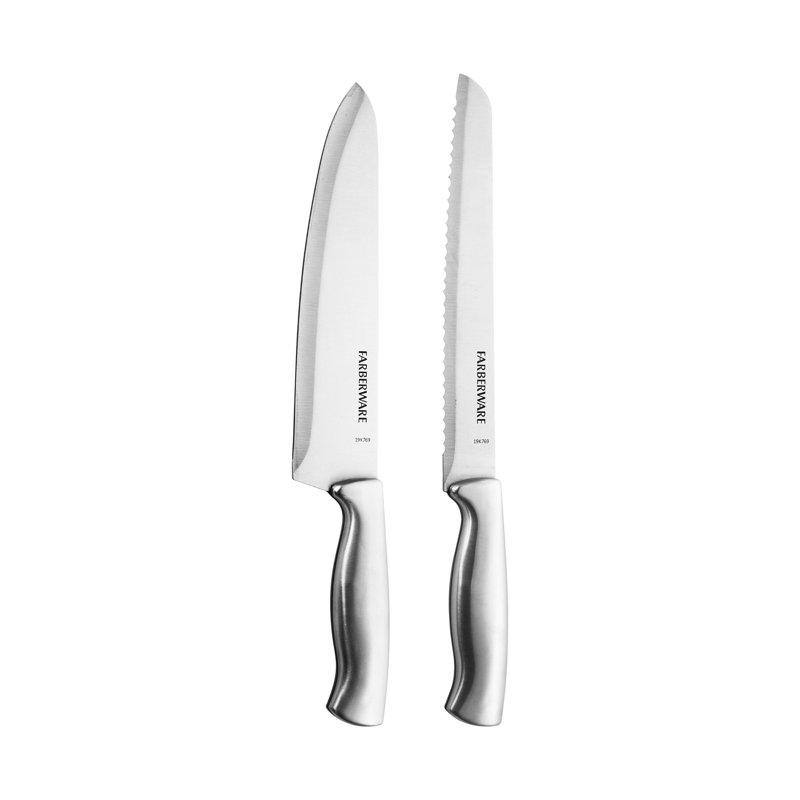 Farberware Farberware Edgekeeper 16-Piece Stainless Steel Knife Block Set with Built-In Sharpener