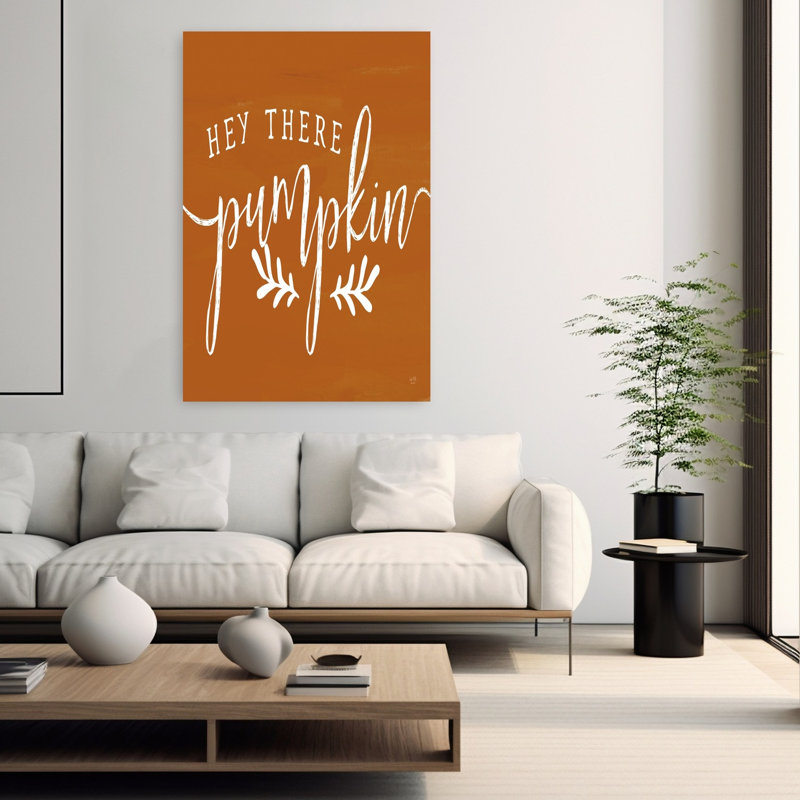 «Hey There Pumpkin», art contemporain abstrait, H 40 po x l 60 po