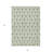 3' X 5' Green Geometric Washable Indoor Outdoor Area Rug