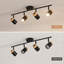 Black 4-Light Aluminium Ceiling Spotlight