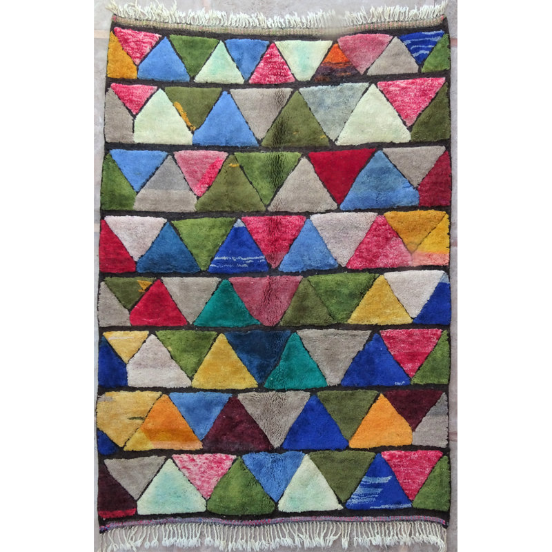 Geometric Hand Woven 185cm X 265cm Area Rug