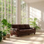 Ensemble de canapé et causeuse en bois d'eucalyptus de l 79 po x P 32,3 po x H 35 po Eucalyptus Collection-1265303508