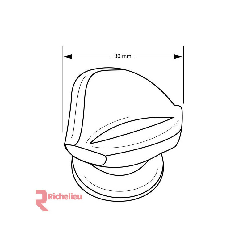 Expression 1 3/16" Diameter Round Knob, Brushed Nickel