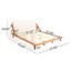 Lit plateforme tapissier Breonca (Grand lit)