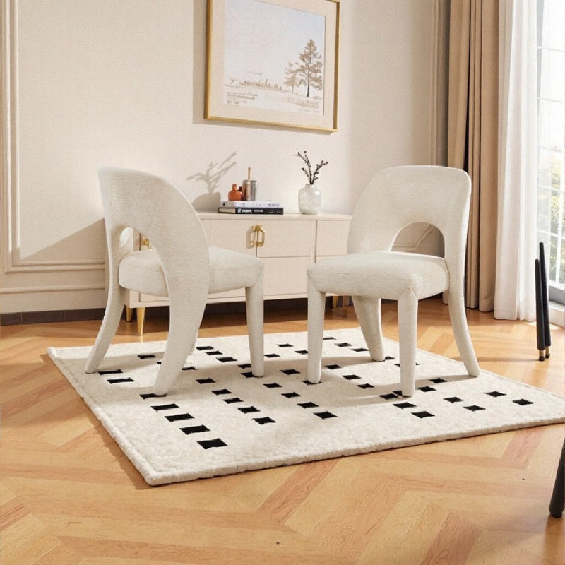 Chaises de salle à manger, Crème, crème