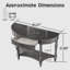 Console demi-lune en bois massif avec tiroir et tablette-151527186-151527190-151527199
