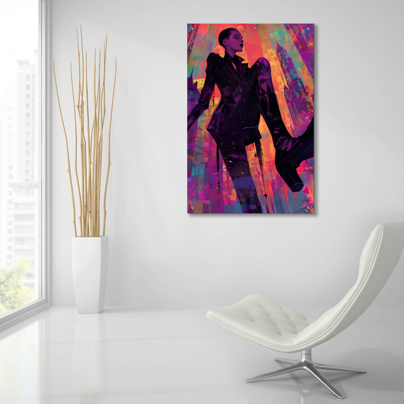 Art mural en verre Winston Porter «Boot Stomping» par Andreas Magnusson, H 36 po x l 24 po x P 0,2 po