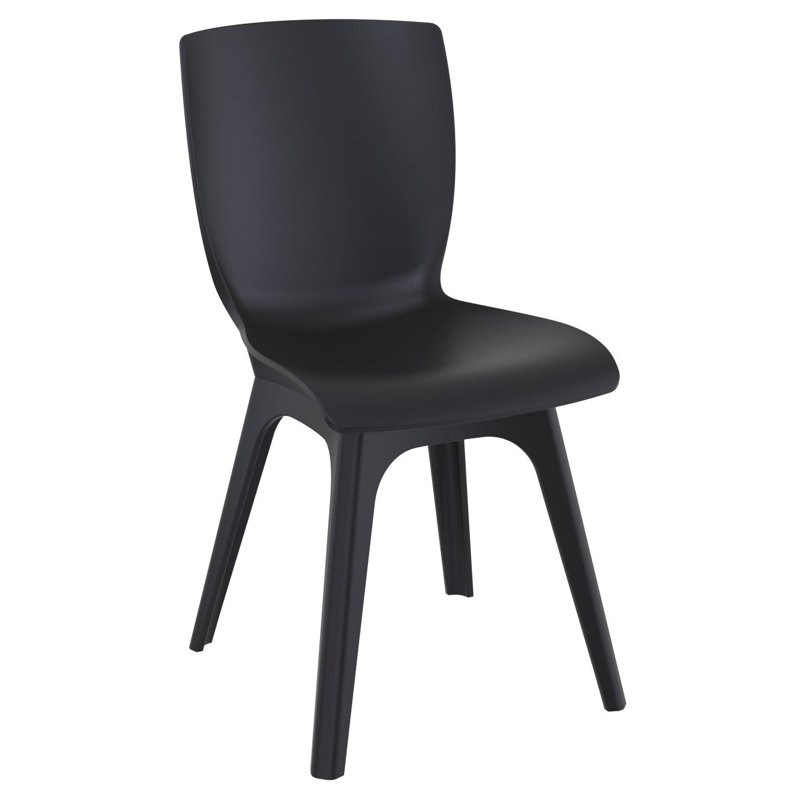 Chaise d'appoint Saranna, Noir
