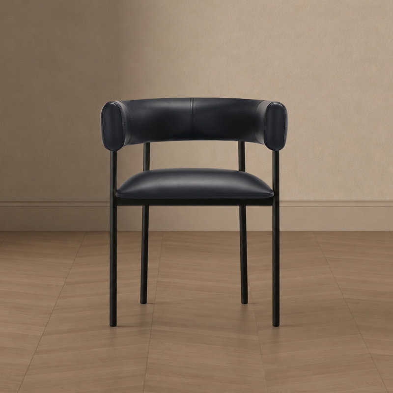 Chaise de salle à manger Onda, Noir