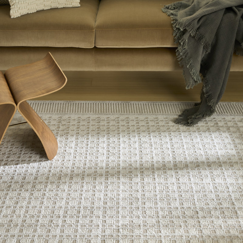  Tapis moderne beige Nordic 10 pi x 14 pi, Beige, Rectangle 10 pi x 14 pi