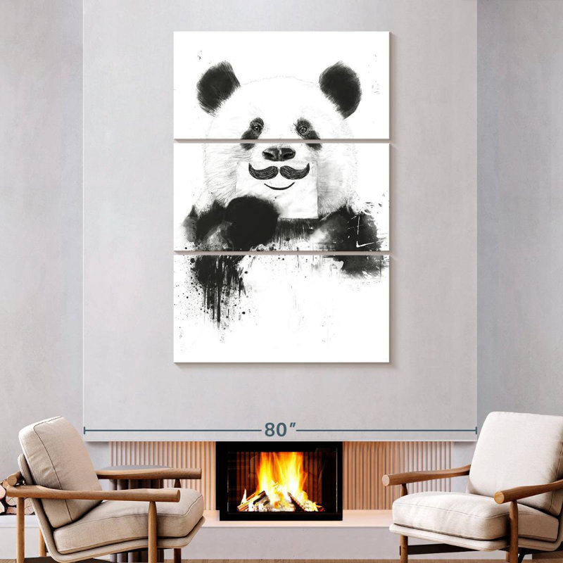 Brampt Funny Panda, 74'' H x 48'' W