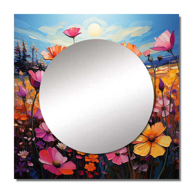 Art mural en miroir Bravon, 36 po x 36 po