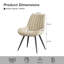 Modern Dining Chairs 54.8*46.9*83.2cm Tech Fabric Upholstery with Stylish Design Sofa-Level Cushioning Pet-Friendly Durable Scratch Resistant for Kitchen Dining Room or Home Office-1034794734-1013287211