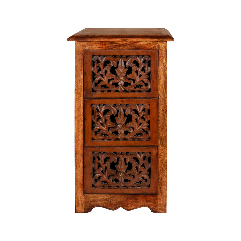 Calliphon 83.82cm W Bedside Table, Light Brown