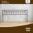 Metal King Size Headboard, Adjustable Height, King Headboard Only for Bedroom, Rustic Farmhouse Style, Attach Frame, Easy Assembly, Black-1171318204-1171318200