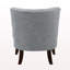 Meuble de salon classique capitonné gris foncé 1pc