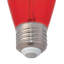 Ampoule à filament rouge S14 de 2 watts (équivalent à 40 watts), base moyenne, paquet de 6
