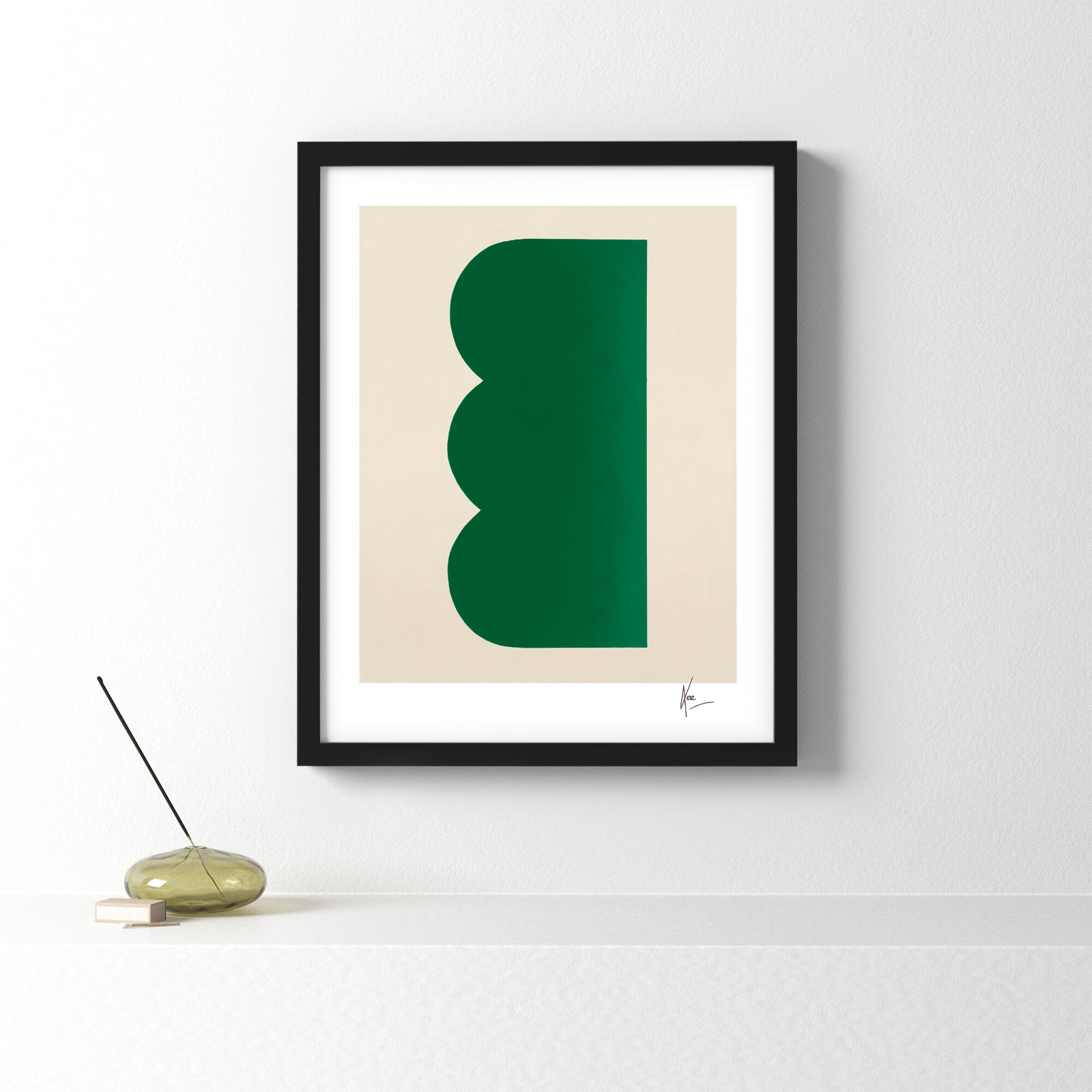 Keyhole 3 by Lee Lessem, Black Framed, 25" H x 20" W x 1.25" D