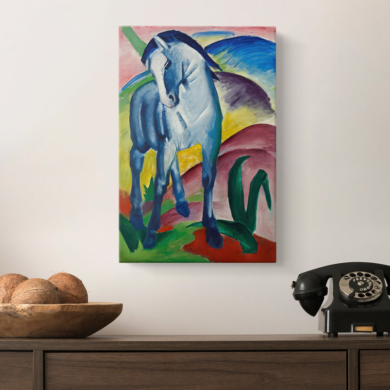 «Blue Horse I» par Franz Marc, 12 x 18