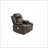 Recliners | Power Motion Chair Contemporary Walnut Brown Gel Leatherette with Storage Arms, Cup Holder 37\"x38\"x41\"H | Walnut Brown | Gel Leatherette-500874035