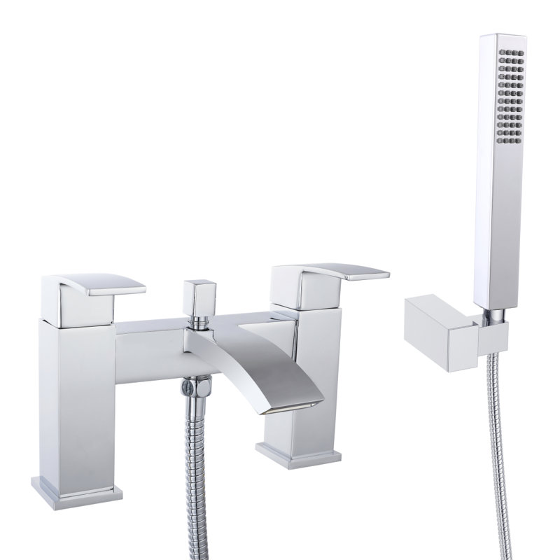 VeeBath Trace Bath Shower Mixer Tap with Kit, Chrome