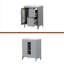 Meuble-lavabo 24 po avec lavabo, meuble-lavabo avec deux tiroirs et porte, tablette réglable, bois massif et panneau de fibres à densité moyenne-108121518
