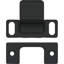 Deltana SP2751U19 Strike Plate, Dust Cup, Adjustable, 2-3/4" x 1-1/4" in Paint Black